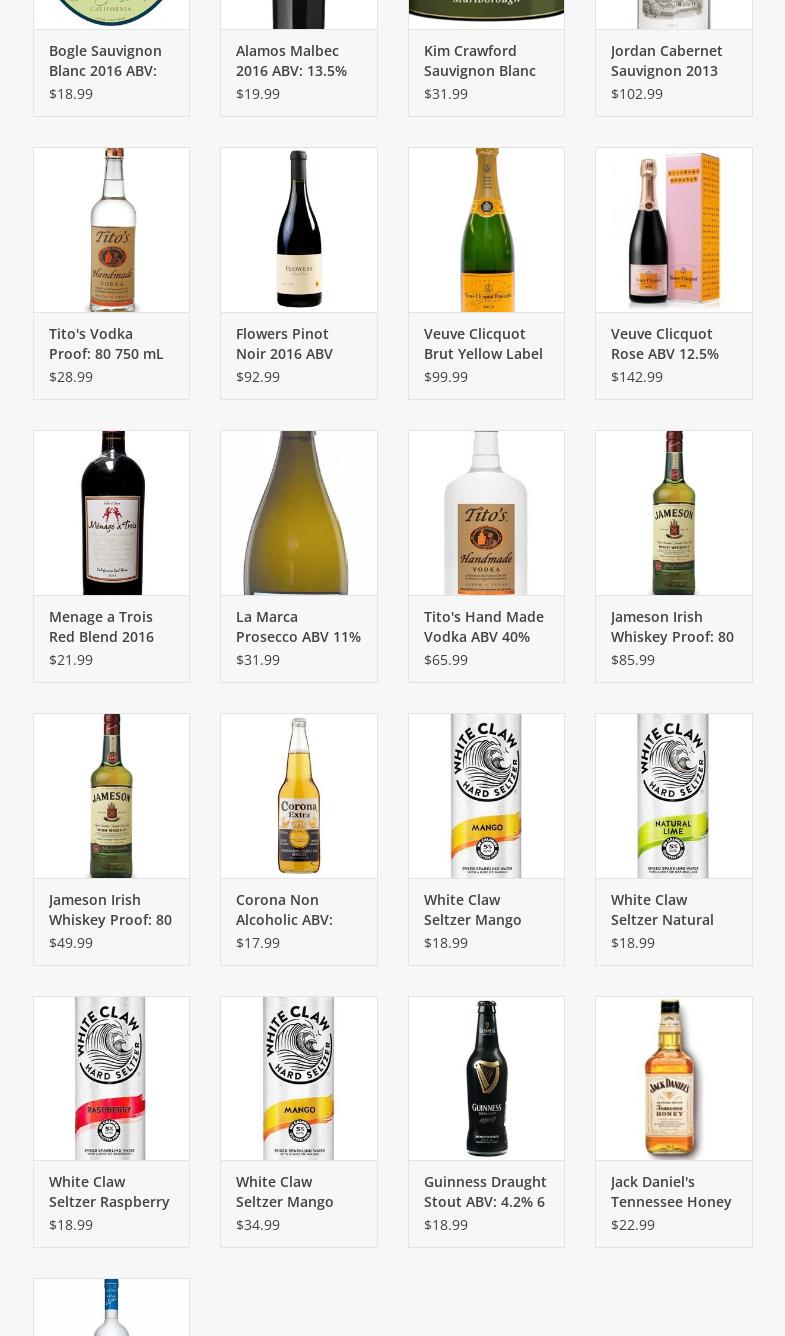 Cheers On Demand(Miami Groceries) Menu