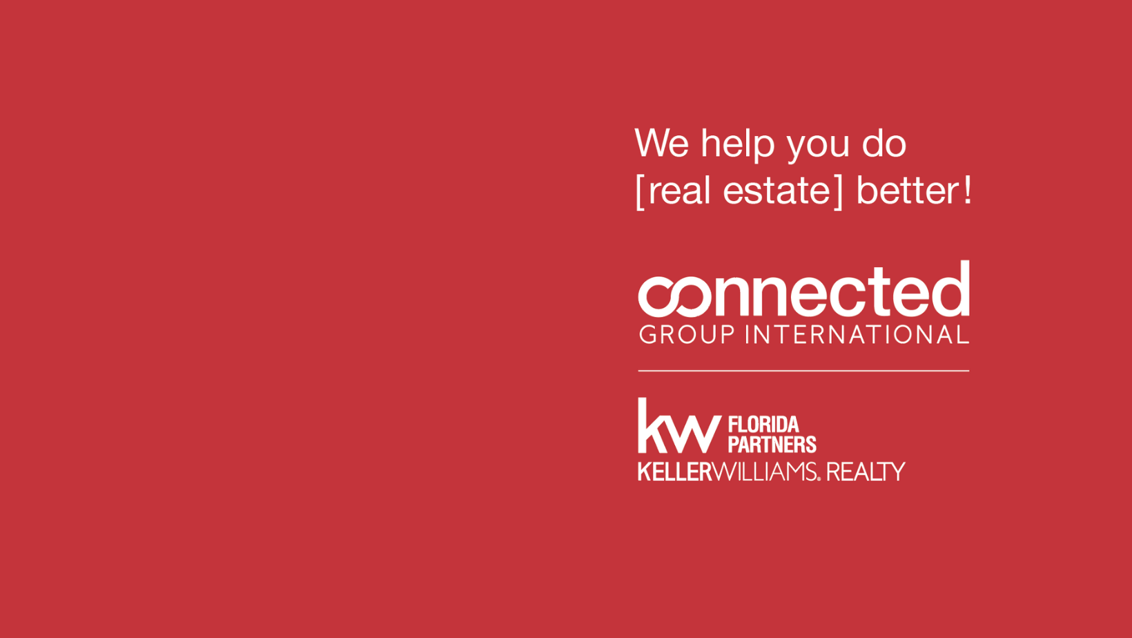 Connected Group International with Keller Williams Realty Florida Partners