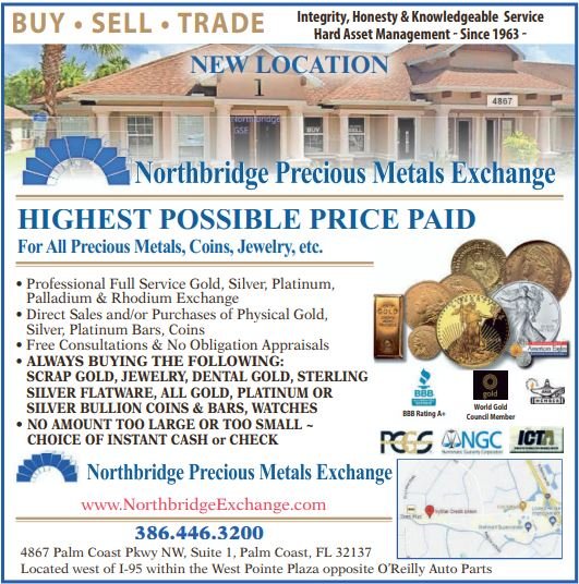 Northbridge Precious Metals Exchange Gold and Silver Purchases and Sales