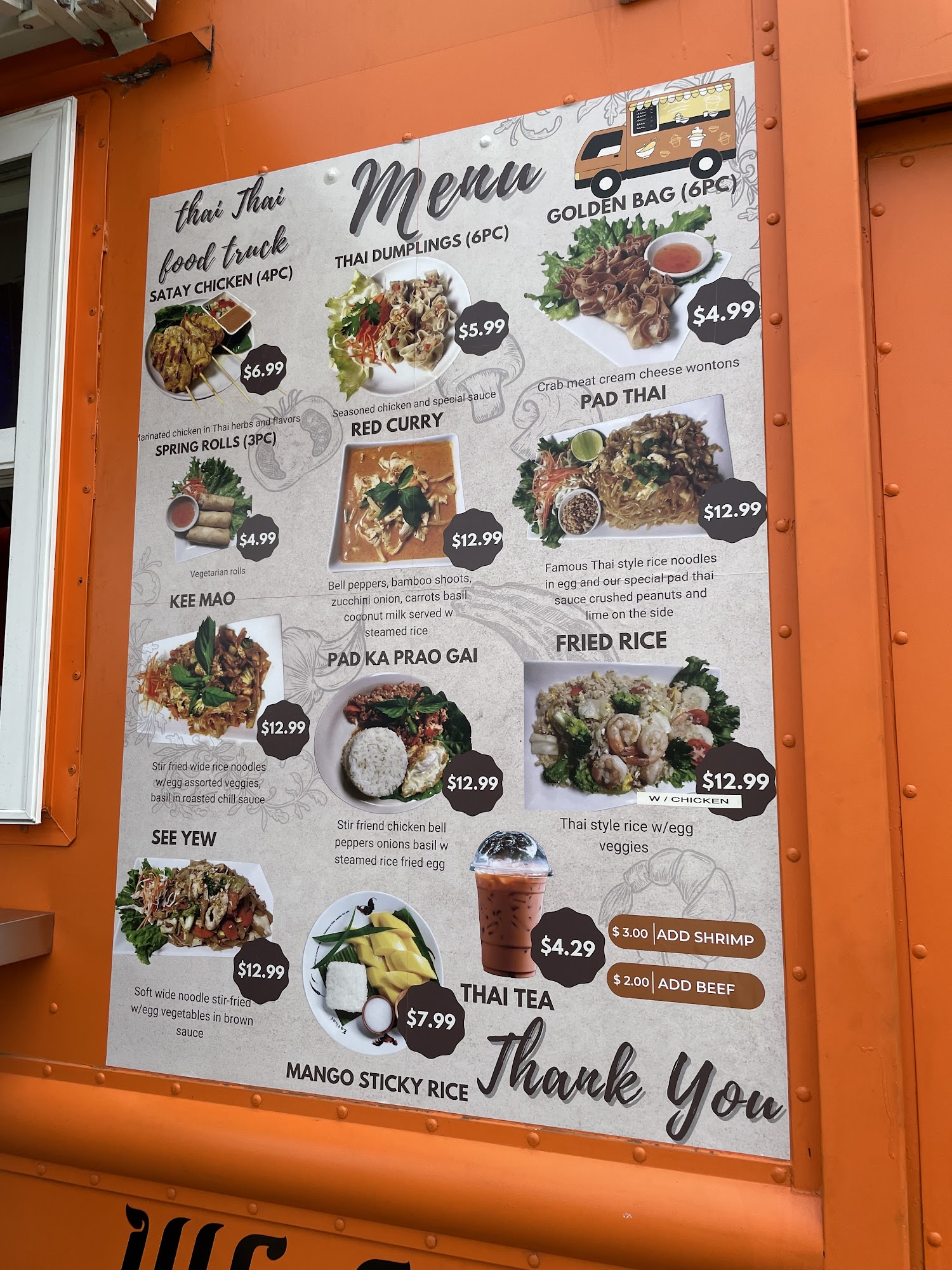 Thai Thai food truck, Pensacola - Menu, Reviews (11), Photos (12 ...