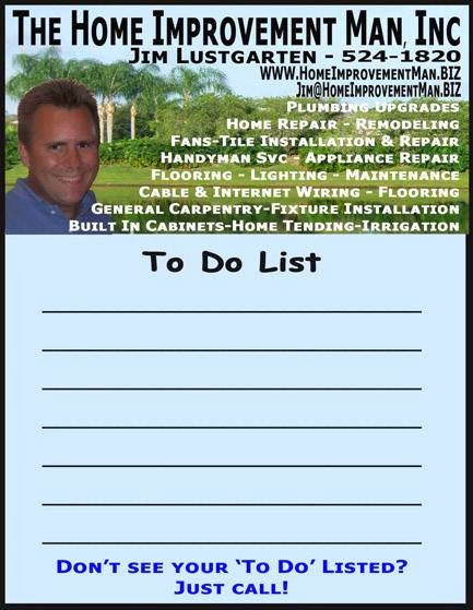 The Home Improvement Man, Inc. 6215 Stillwater Ct, University Park Florida 34201