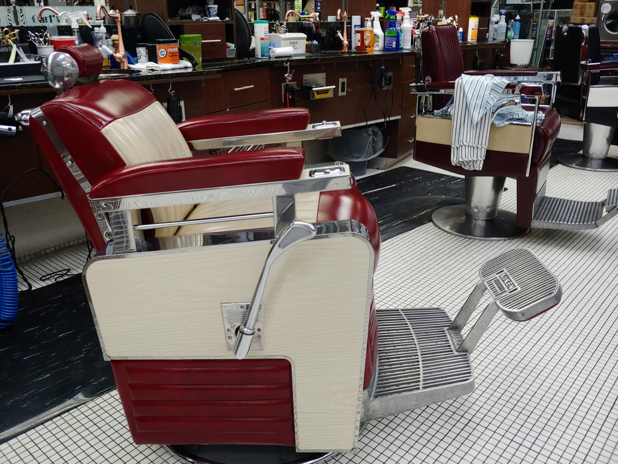 Carl's Old Time Barber Shop in Weston