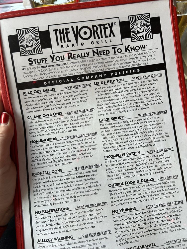 The Vortex, Atlanta Menu, Reviews (558), Photos (86) Restaurantji