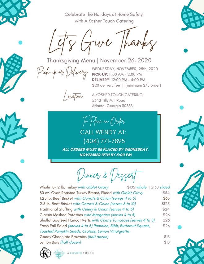 Added Touch Catering Menu