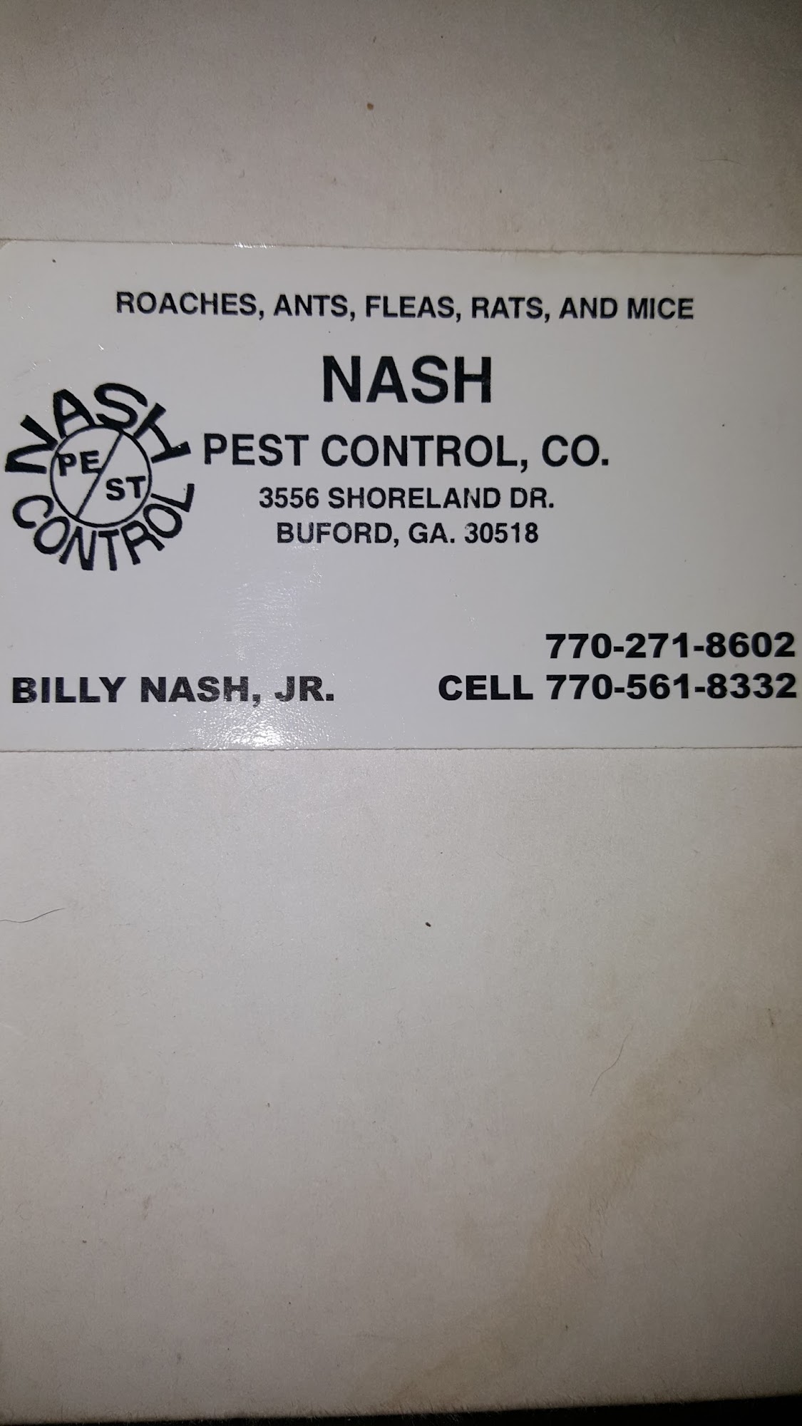 Nash Pest Control Co