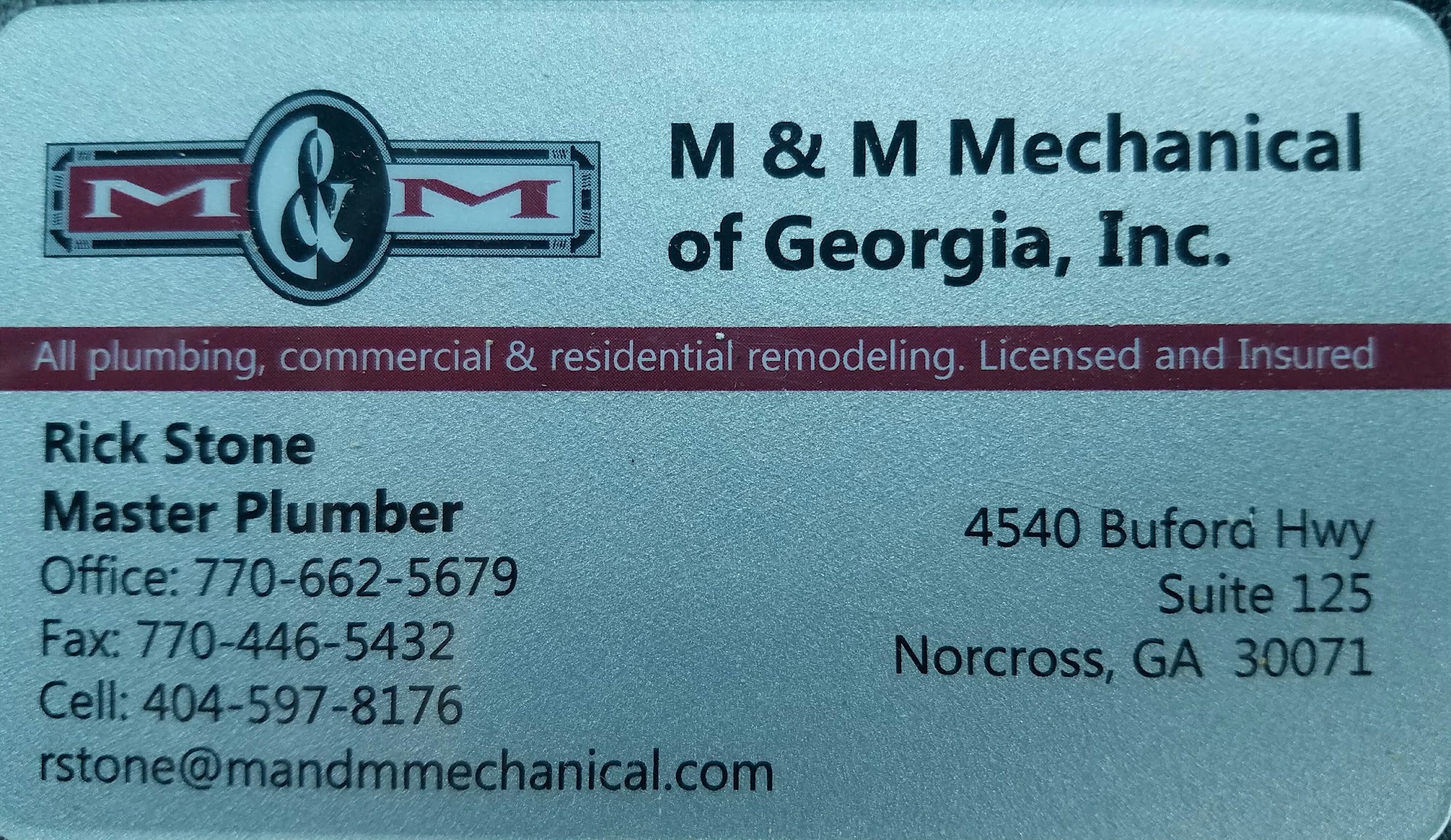 M & M Mechanical of Ga Inc