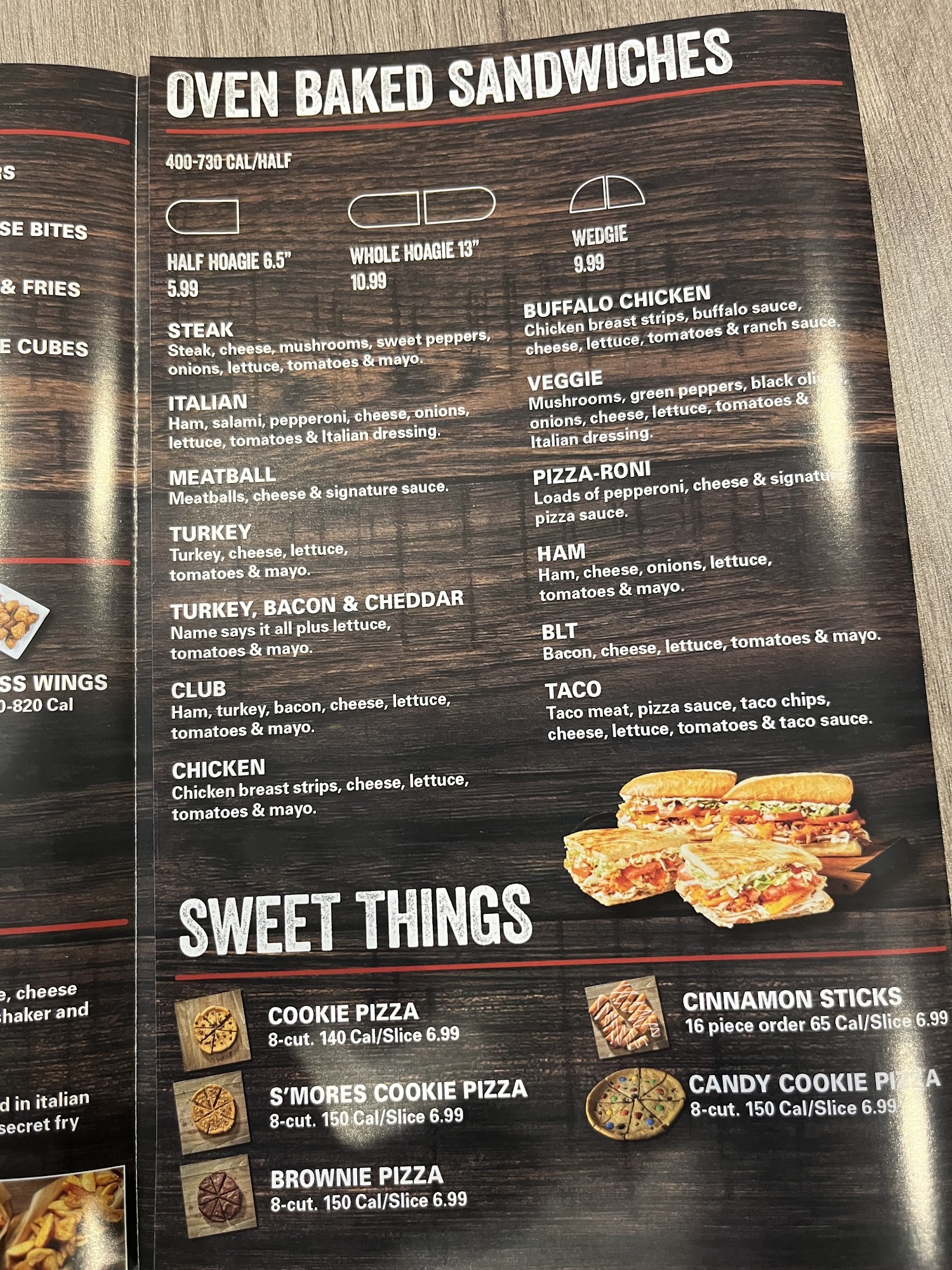 Fox's Pizza Savannah Menu