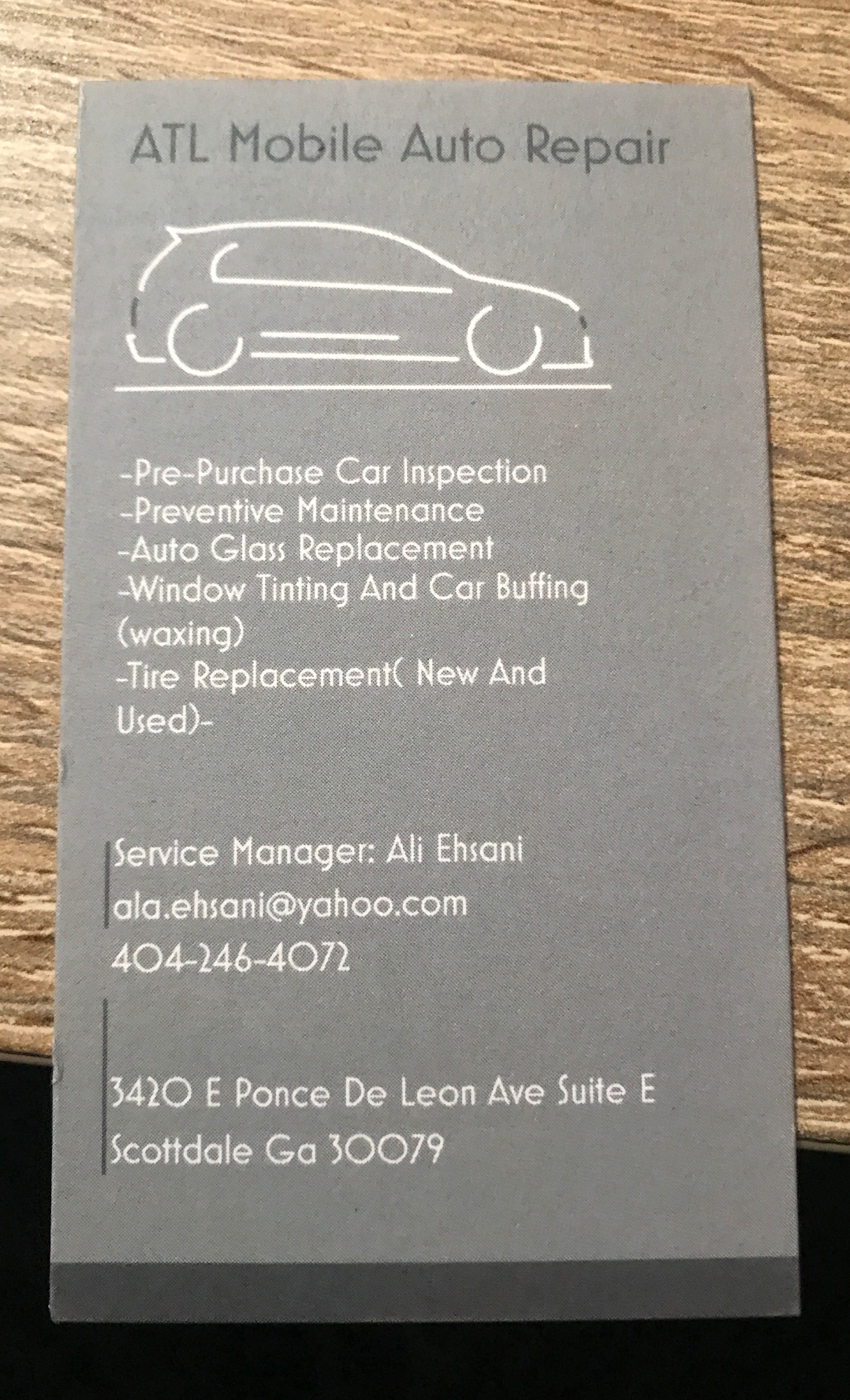 ATL Mobile Auto Repair 3420 E Ponce de Leon Ave STE E, Scottdale Georgia 30079