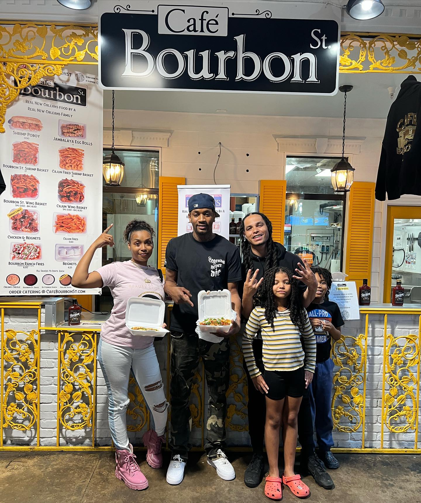 Bourbon Street Cajun Cafe Menu