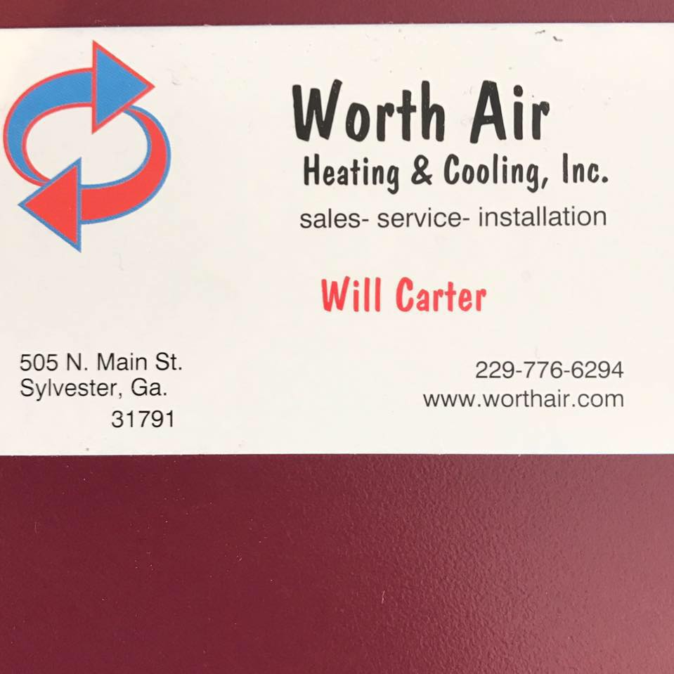 Worth Air Heating & Cooling 110 E Kelly St, Sylvester Georgia 31791