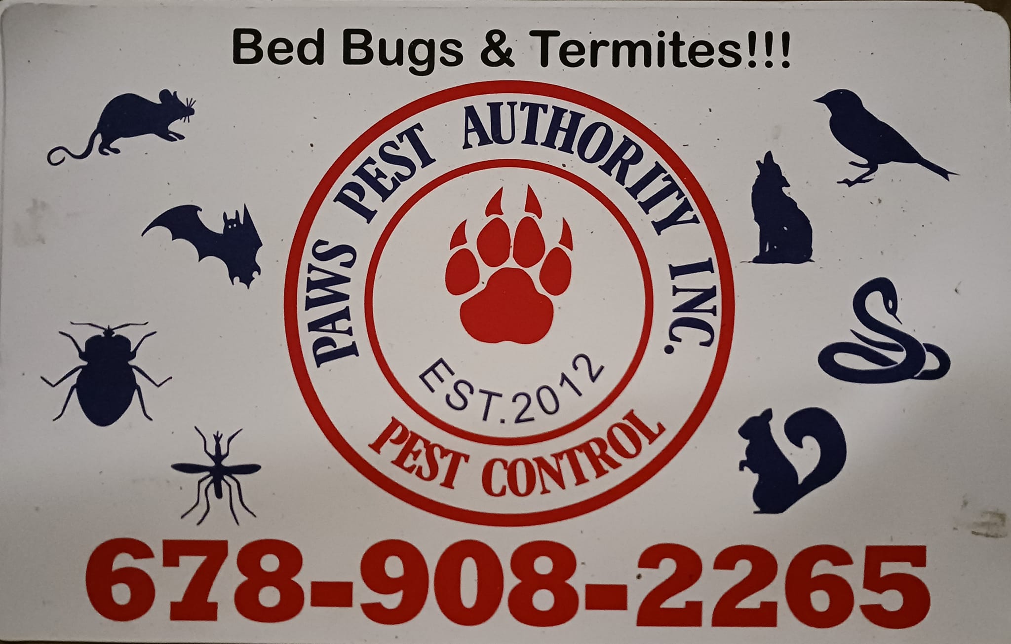 Paws Pest Authority 195 Greencastle Rd ste b, Tyrone Georgia 30290