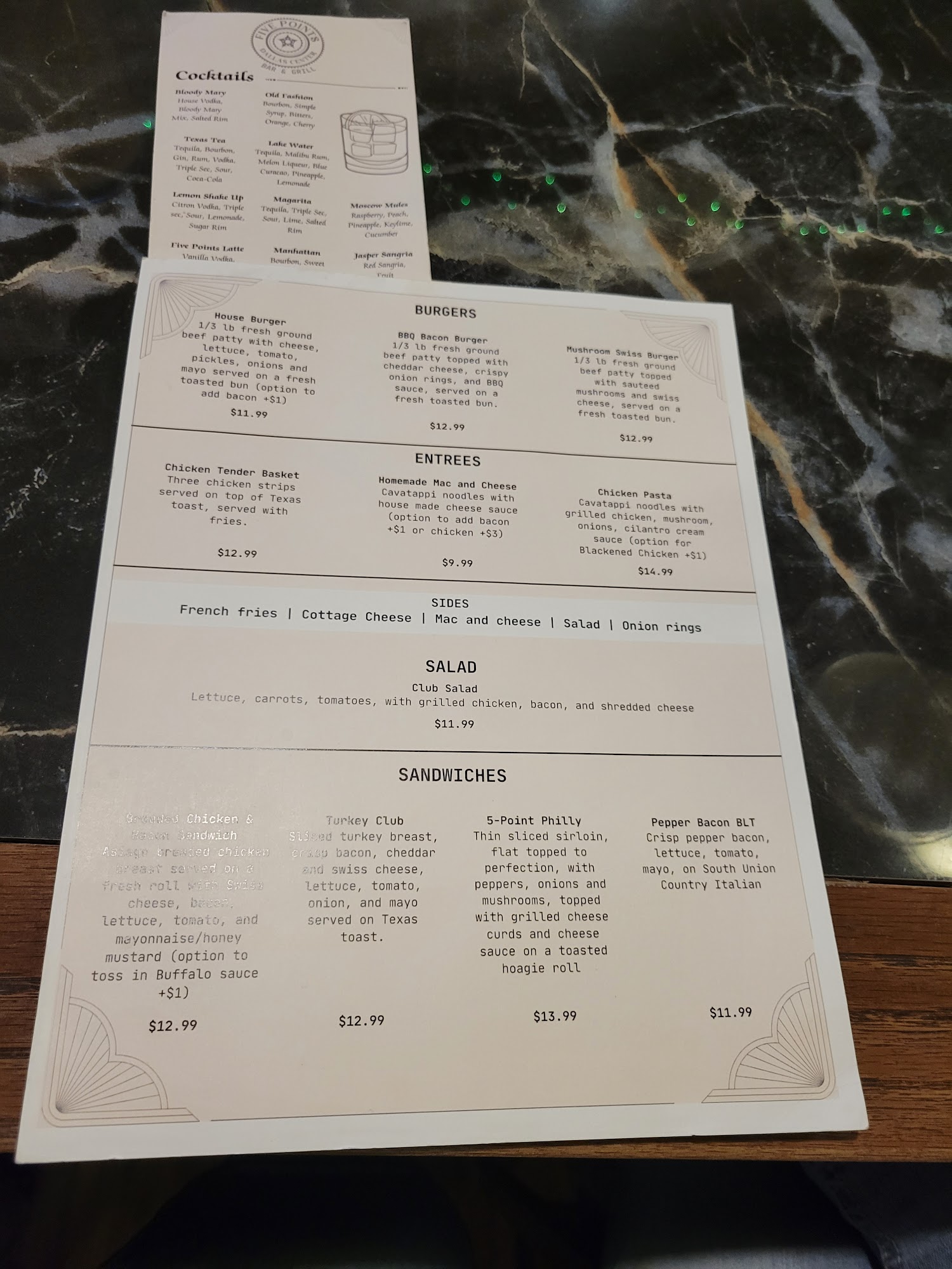 Five Points Bar and Grill, Dallas Center Menu, Reviews (38), Photos