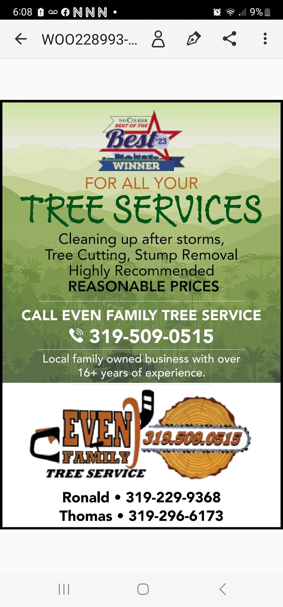 Even Family Tree Removal 109 Monroe St N, Hazleton Iowa 50641