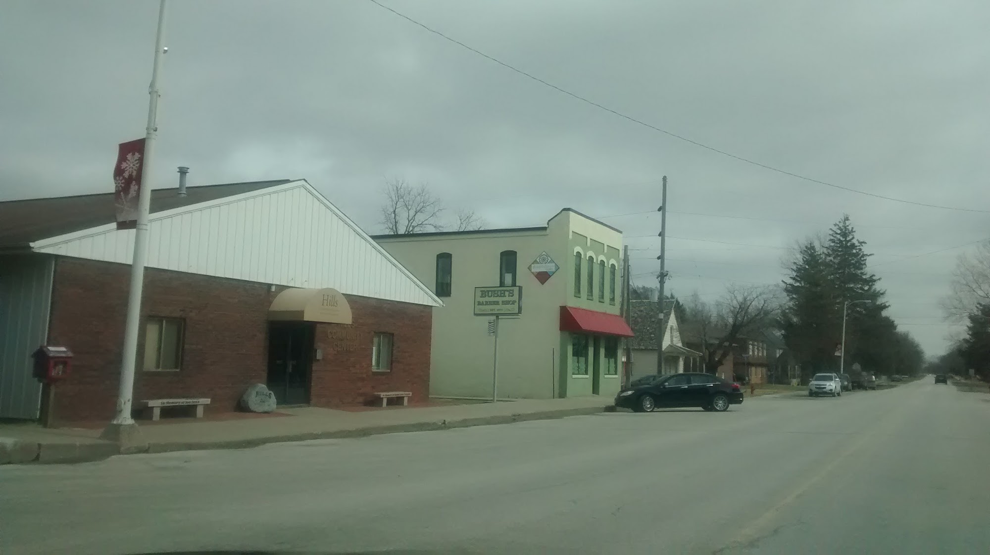 Bush's Barber Shop 112 Main St, Hills Iowa 52235