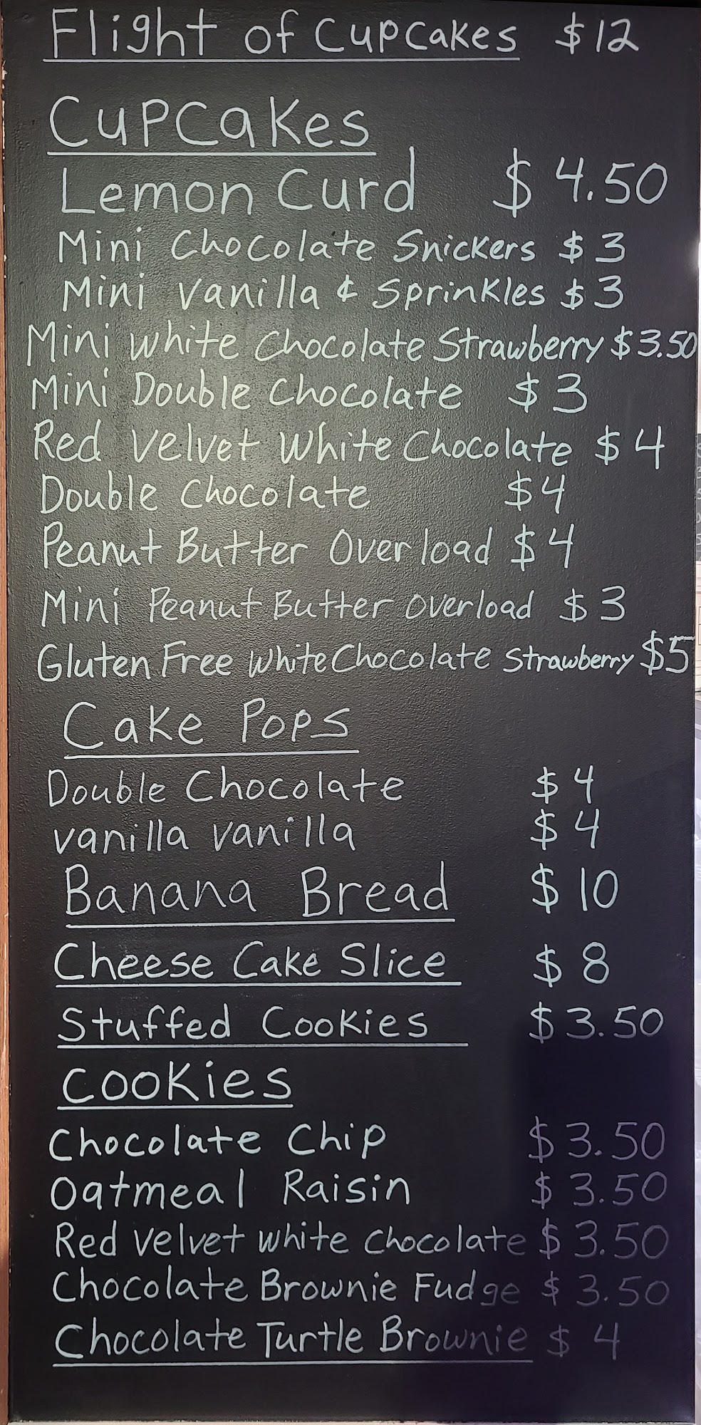 Shelly’s Sweet Sensations LLC Menu