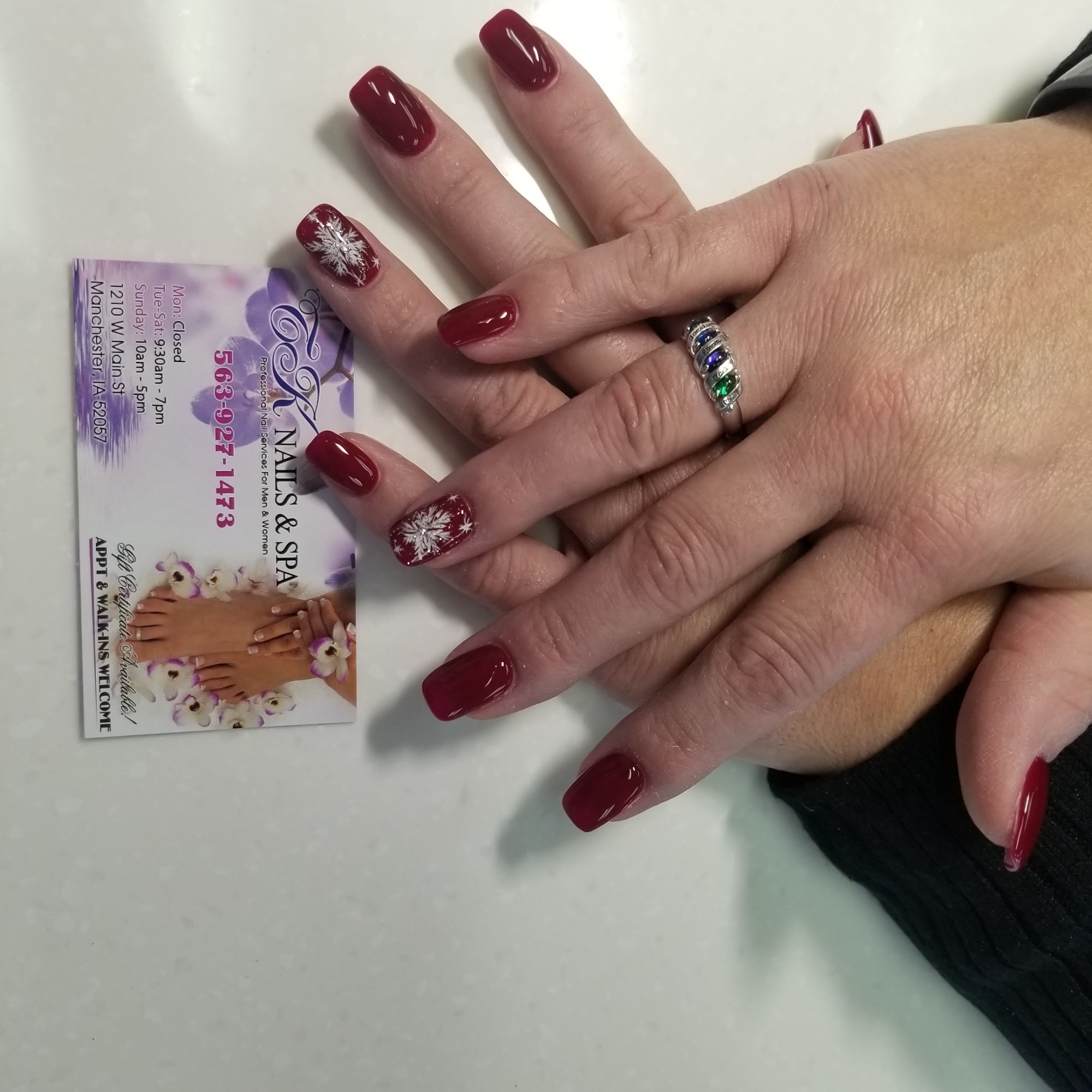 TK Nails & Spa 1210 W Main St, Manchester Iowa 52057