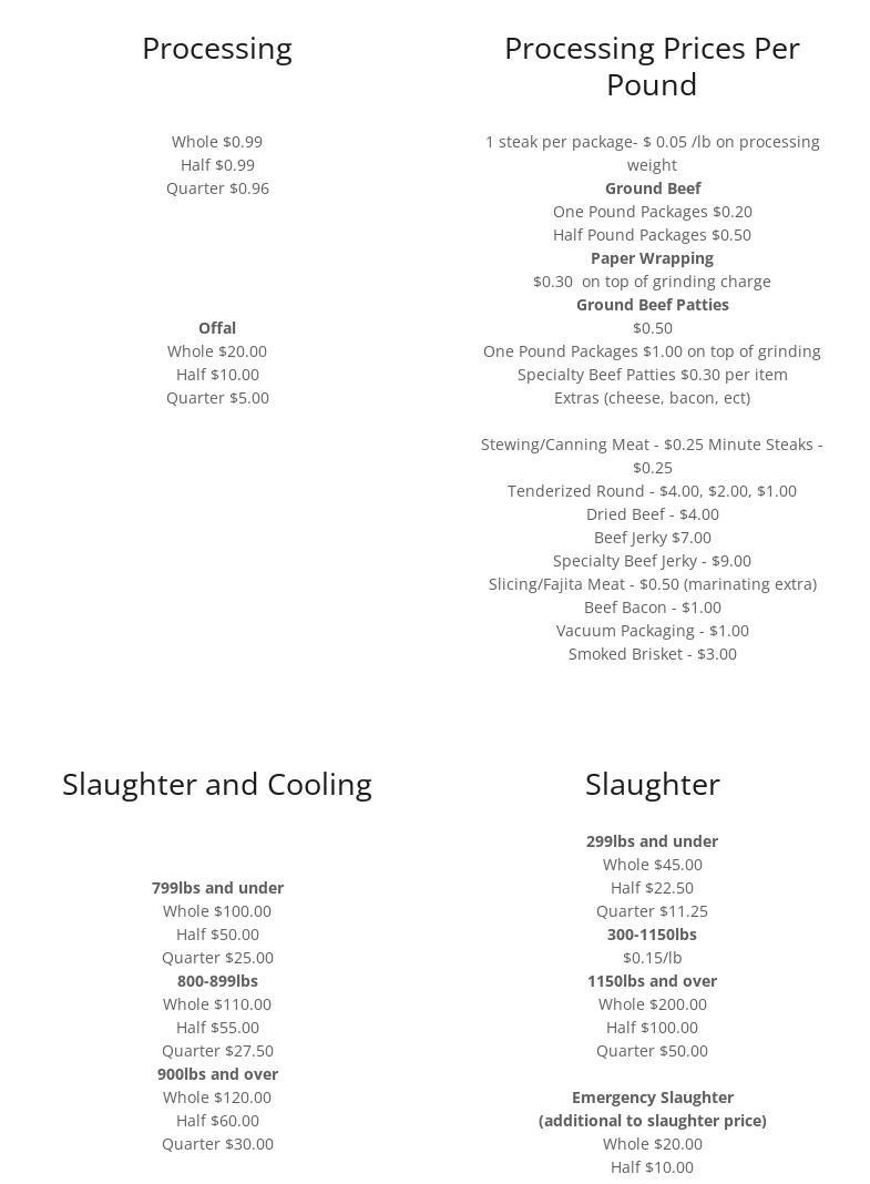 Sutton Catering Menu