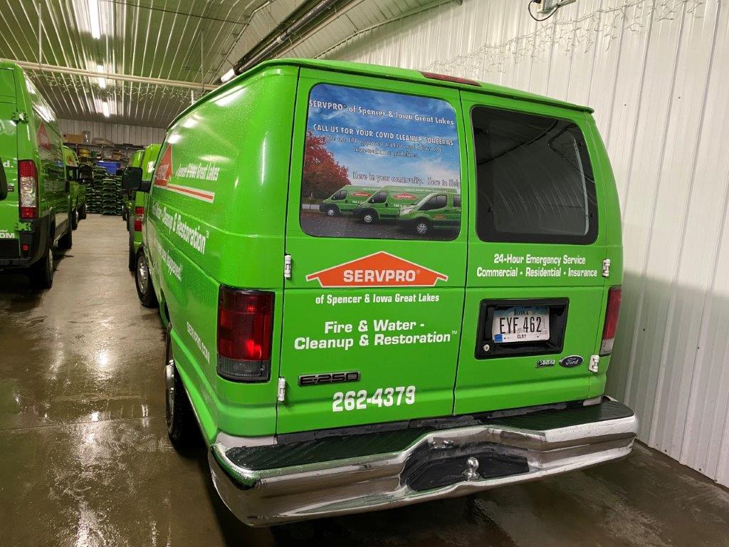 SERVPRO of Spencer & Iowa Great Lakes 411 11th St SW, Spencer Iowa 51301