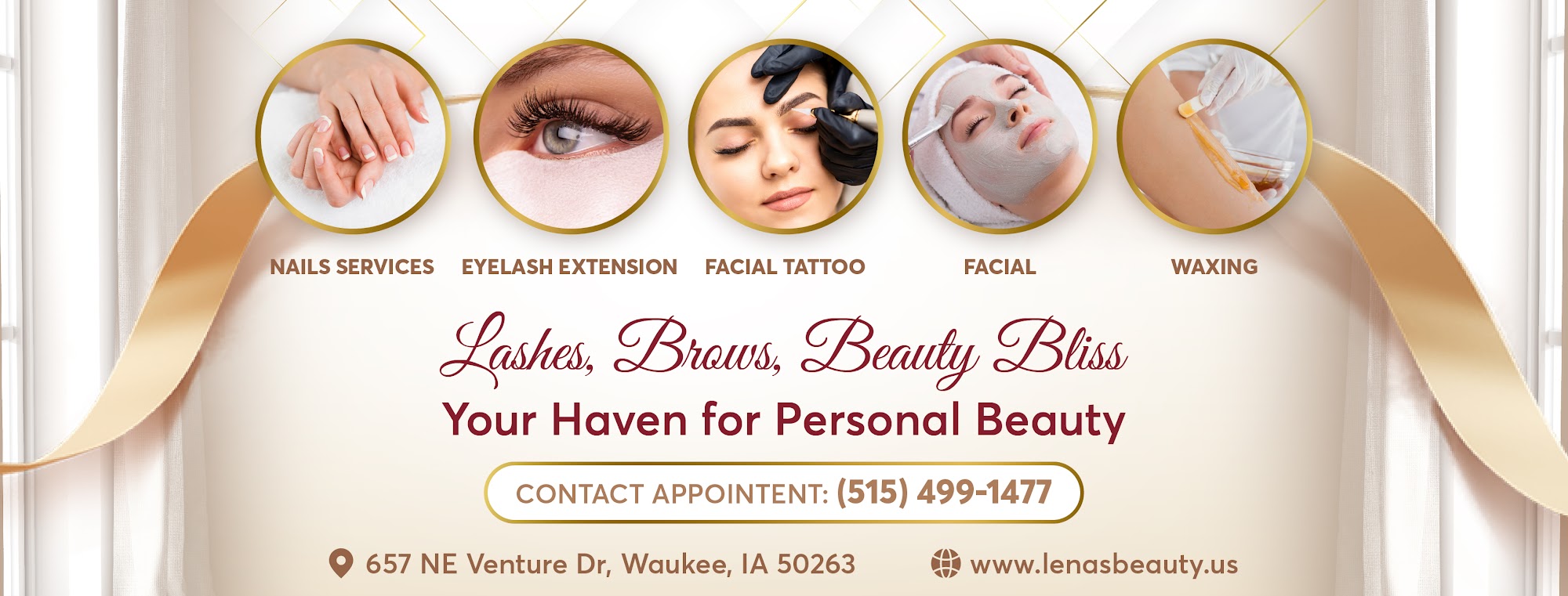 Lena’s Beauty Nails-Lashes-Brows 657 NE Venture Dr, Waukee Iowa 50263