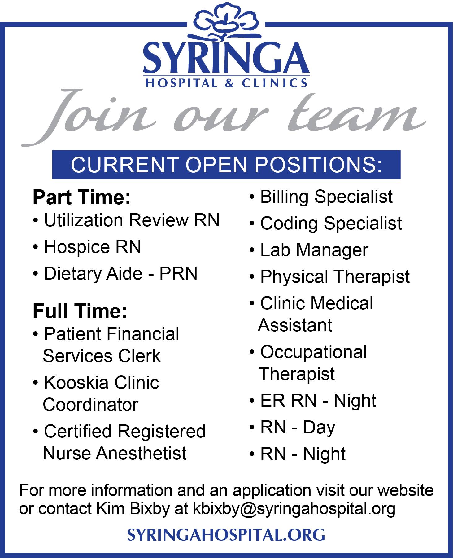 Syringa Hospital & Clinics. 722 W North St, Grangeville Idaho 83530