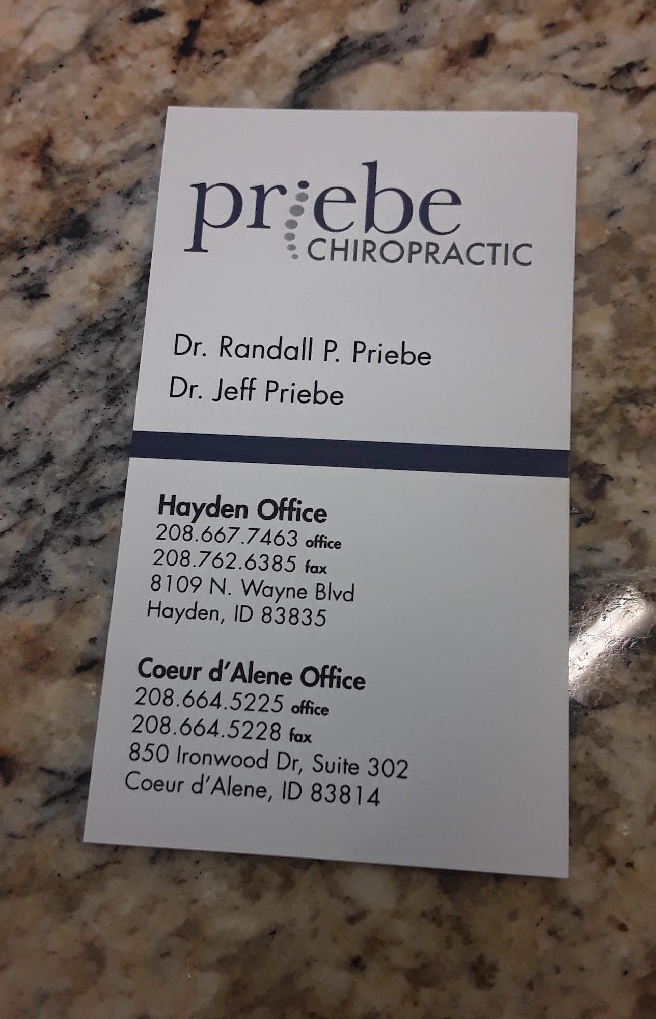 Priebe Chiropractic Hayden Office