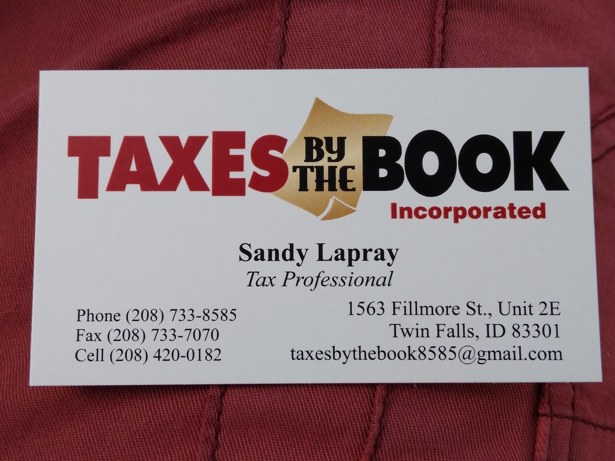 Taxes By The Book Incorporated