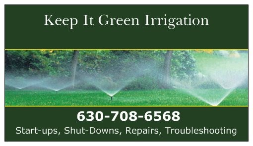 Keep It Green Irrigation Inc. 62 W Highland Dr, Bristol Illinois 60512