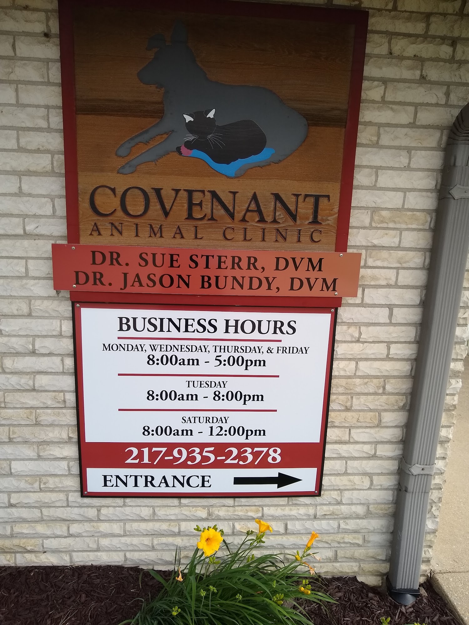 Covenant Animal Clinic 9529 Revere Rd, Clinton Illinois 61727