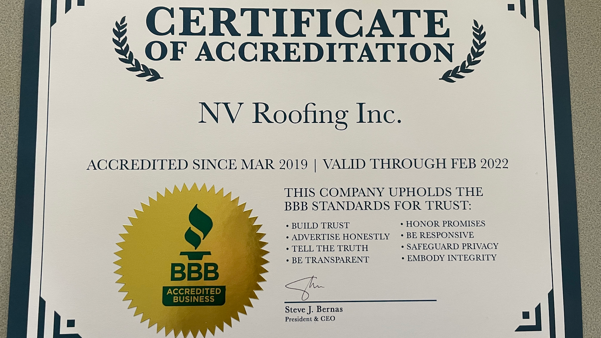 NV Roofing Inc