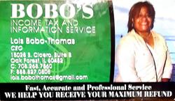 BOBO'S INCOME TAX AND INFORMATION SERVICES