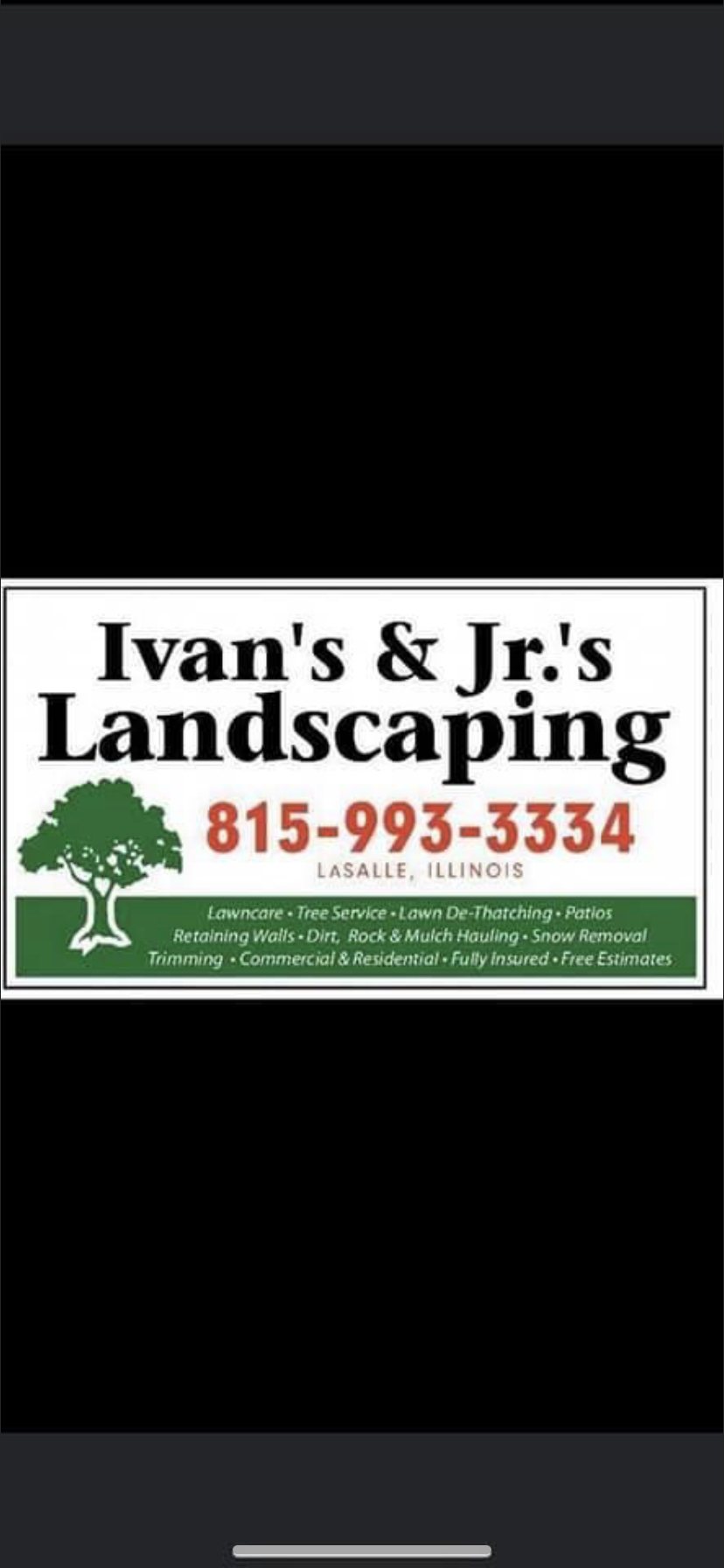 Ivan's and Jr's Landscaping & Tree Service 3025 E 6th Rd, La Salle Illinois 61301