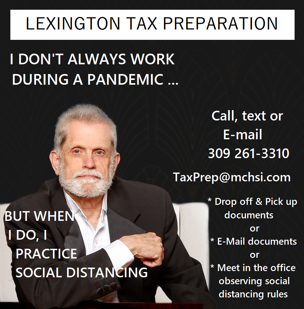 Lexington Tax Preparation 402 E Chatham St, Lexington Illinois 61753