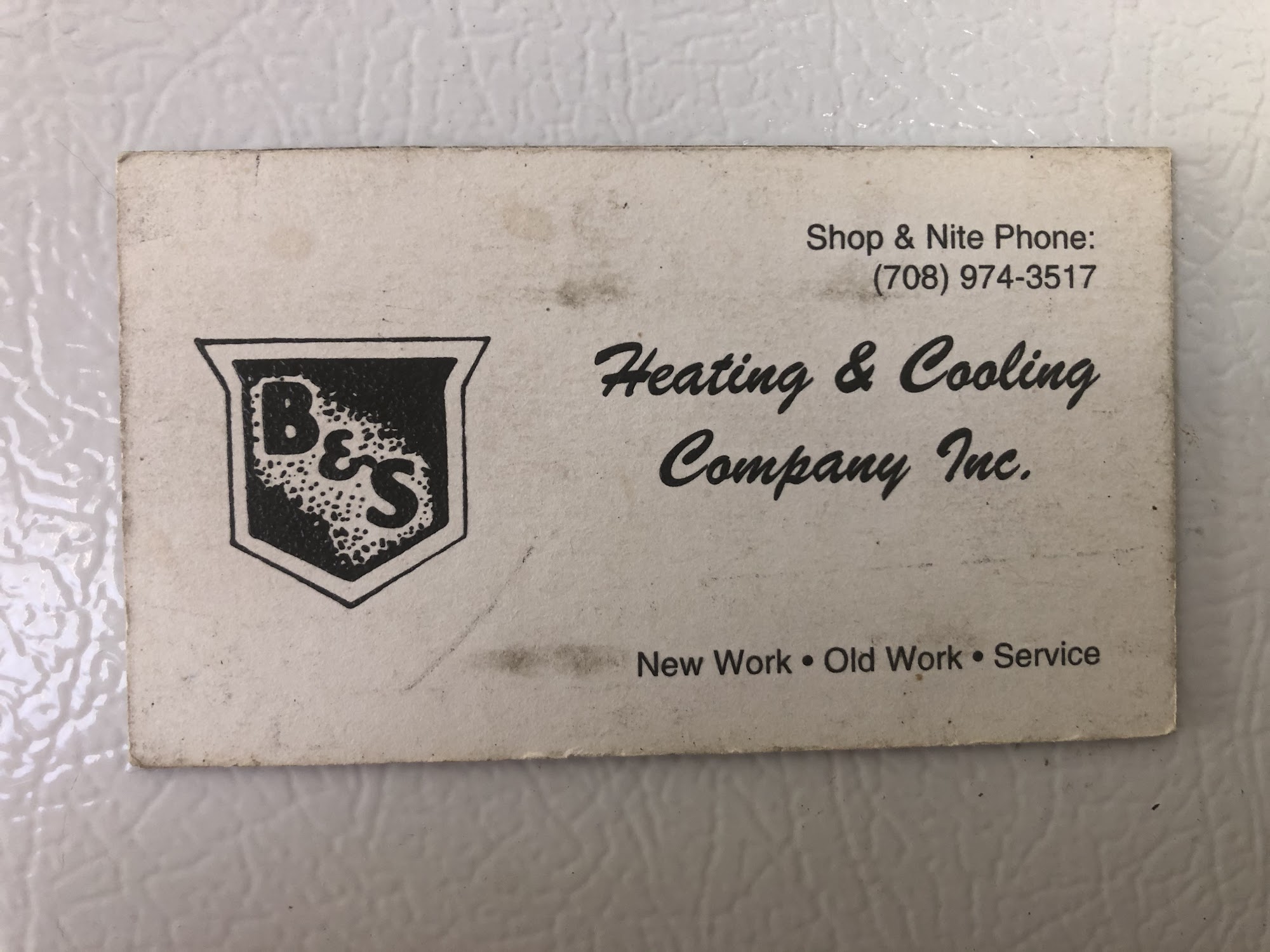 B and S Heating Co 8025 W 107th St, Palos Hills Illinois 60465