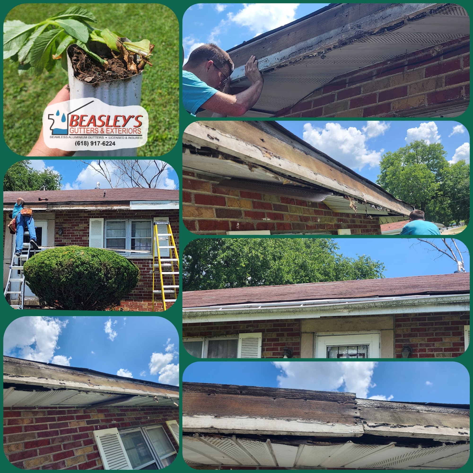 Beasley's Gutters and Roofing 517 E Railroad St, Shipman Illinois 62685