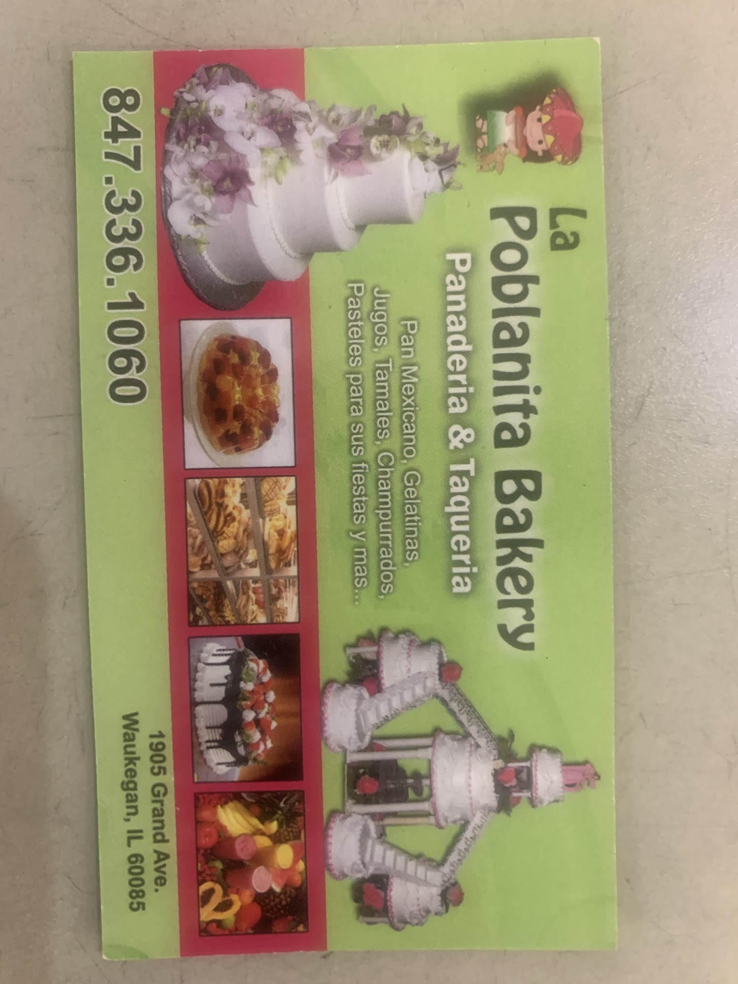 La poblanita bakery Menu