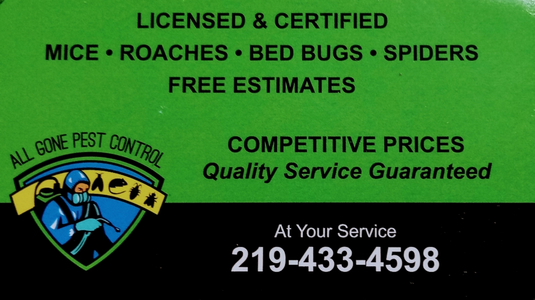 All Gone Pest Control 4015 Main St, East Chicago Indiana 46312
