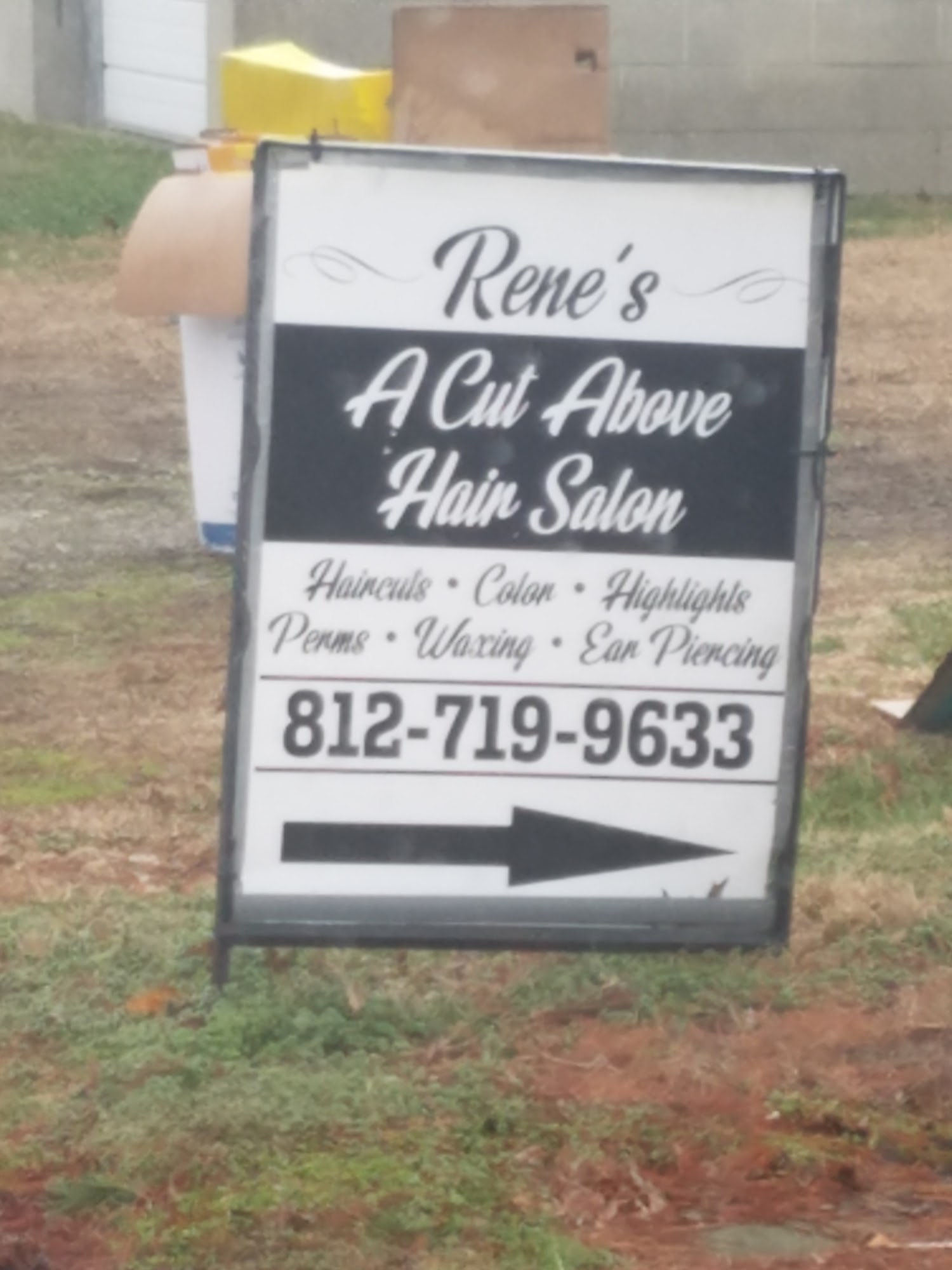 Rene's A Cut Above Hair Salon 813 12th St, Tell City Indiana 47586
