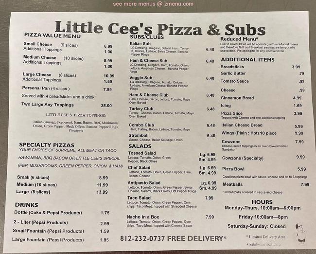Little Cee's Pizza & Subs