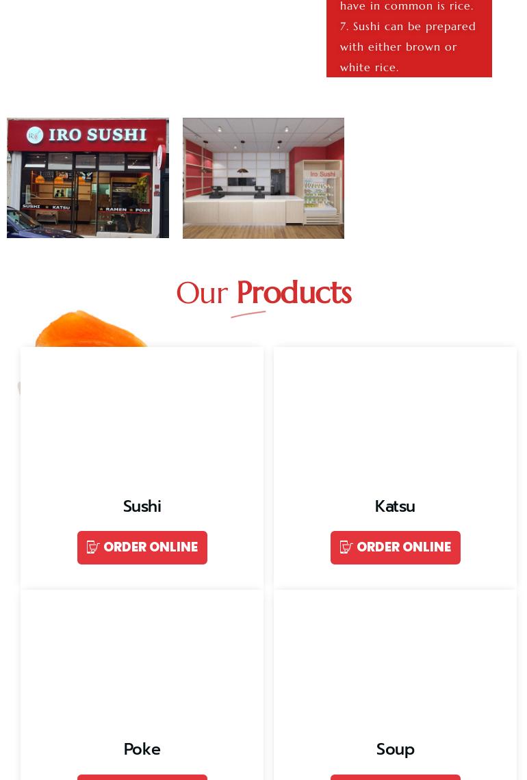 IRO SushiDartford Menu