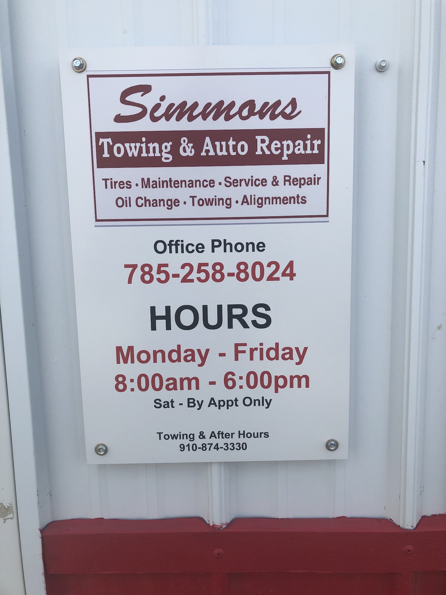 Simmons Towing & Auto Repair
