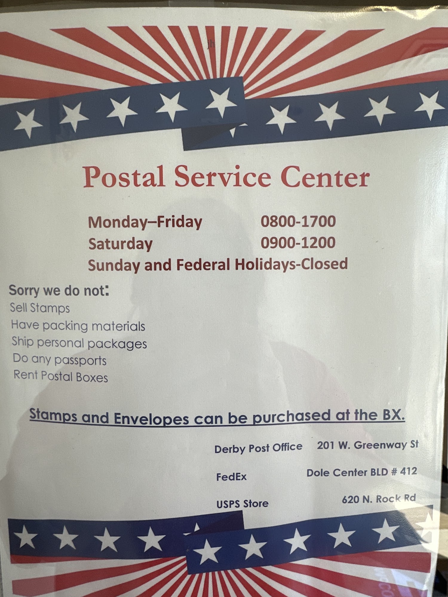 Postal Service Center