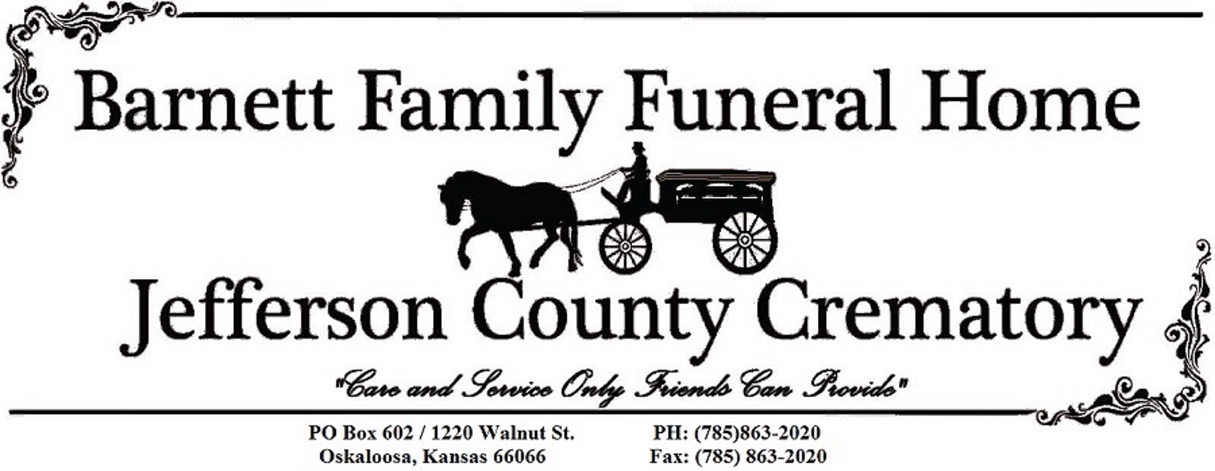 Barnett Family Funeral Home 1220 Walnut St, Oskaloosa Kansas 66066
