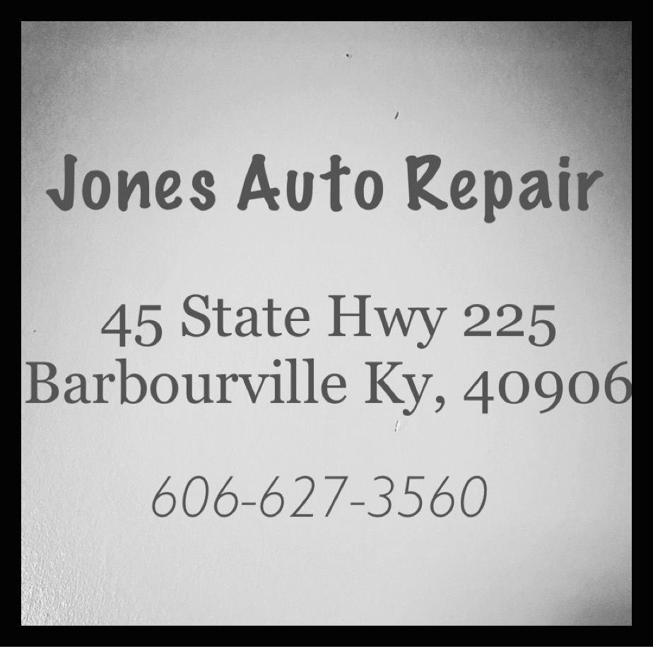 Jones Auto Repair 45, KY-225, Barbourville Kentucky 40906