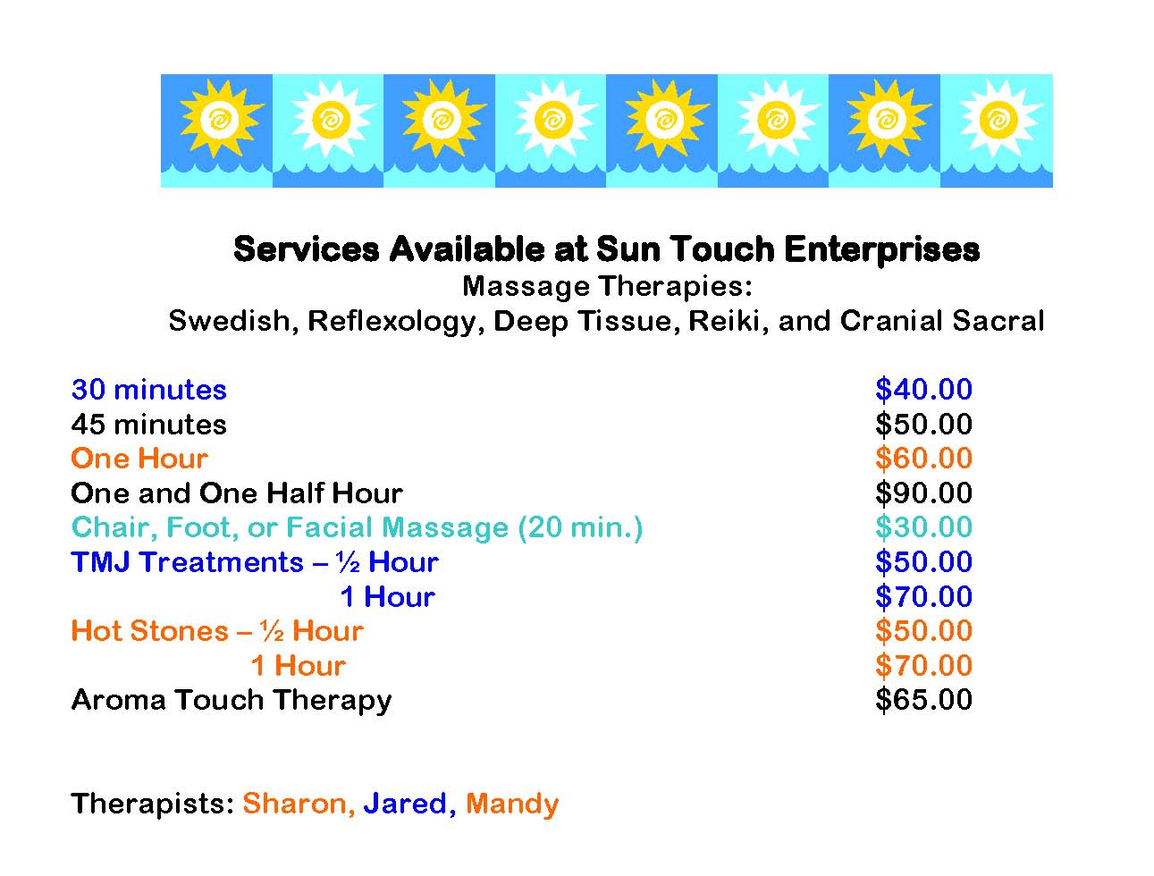 Sun Touch Massage Therapy 914 W Broadway, Mayfield Kentucky 42066