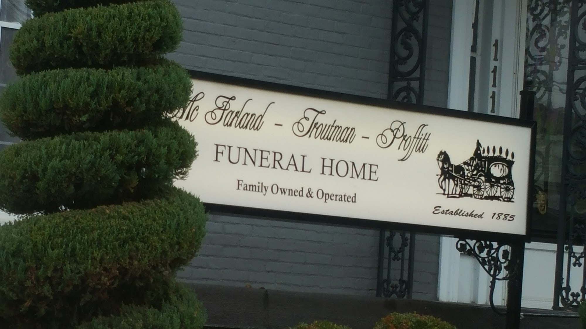 McFarland-Troutman-Proffitt Funeral Home 111 N Bardstown Rd, Mt Washington Kentucky 40047