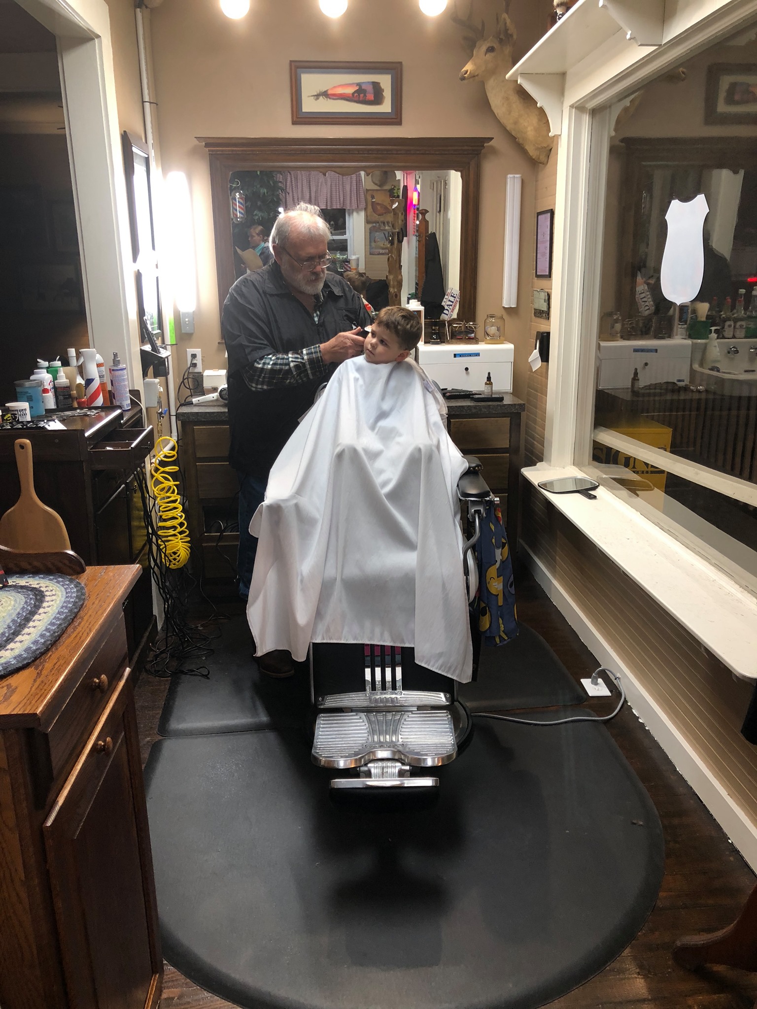 The gentlemen’s barbershop