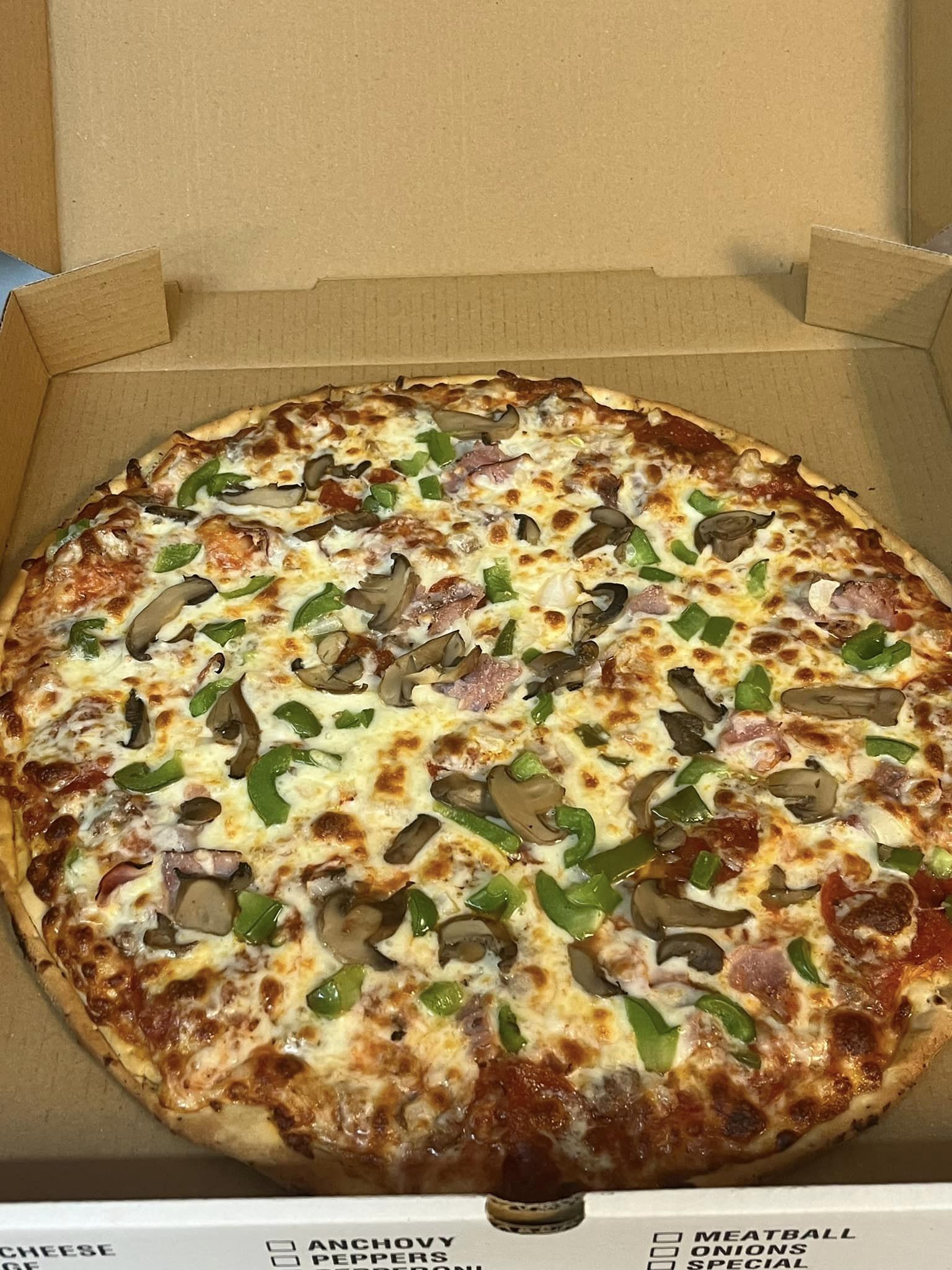 Sam's Una Pizza Menu