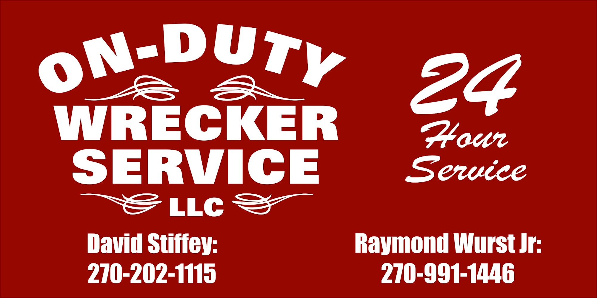 On Duty Wrecker Service, LLC 8203, 214 Beeler Ave, Smiths Grove Kentucky 42171