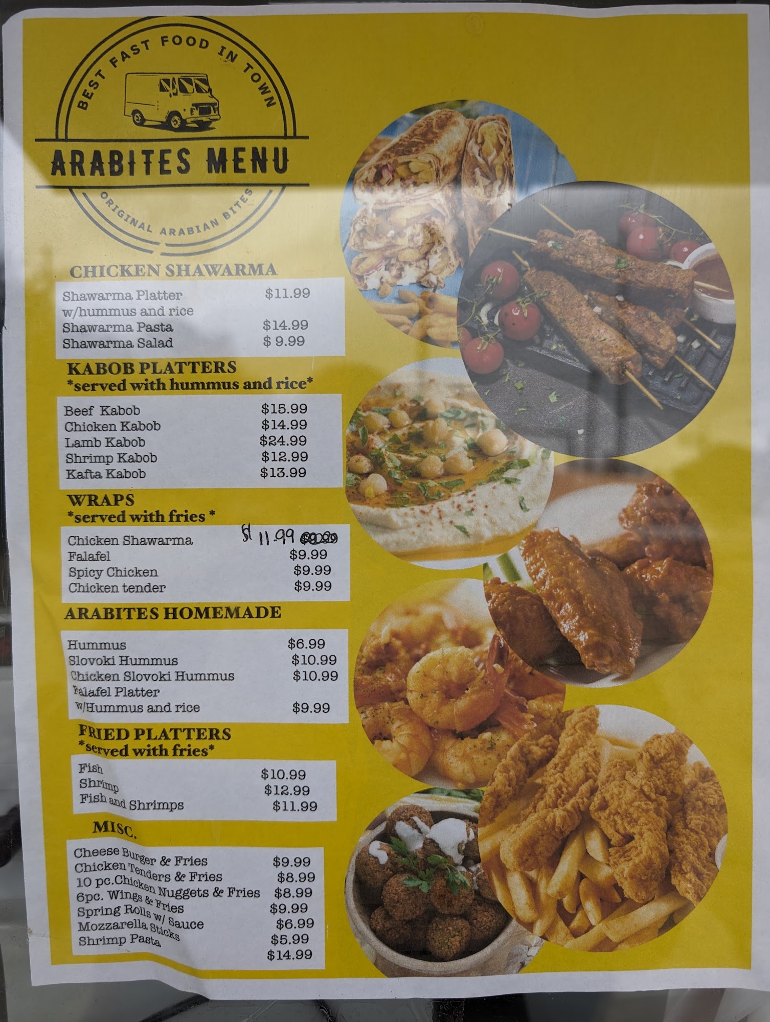 ArabBitęs Menu