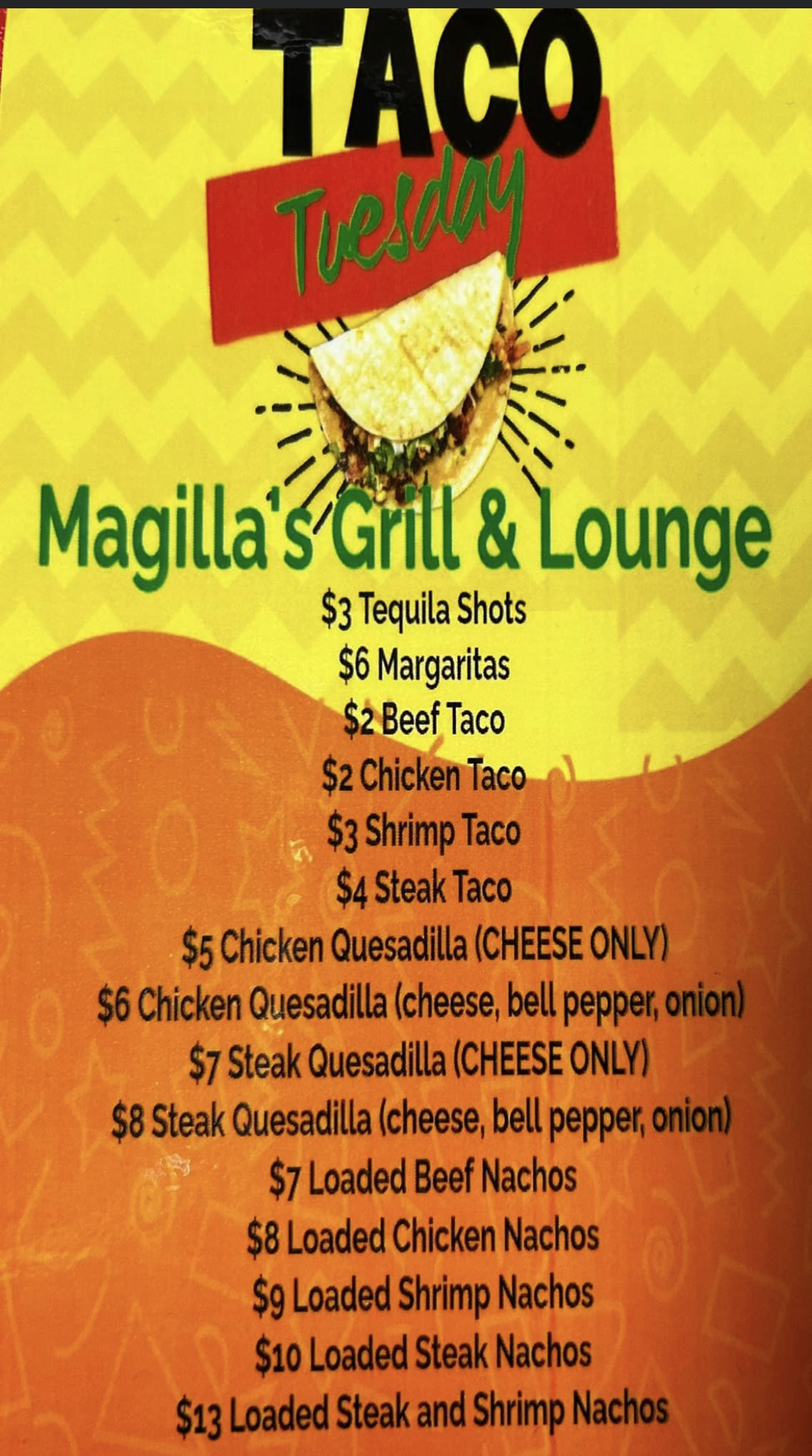 Magilla's Grill and Lounge 1928 E Judge Perez Dr, Chalmette, LA 70043